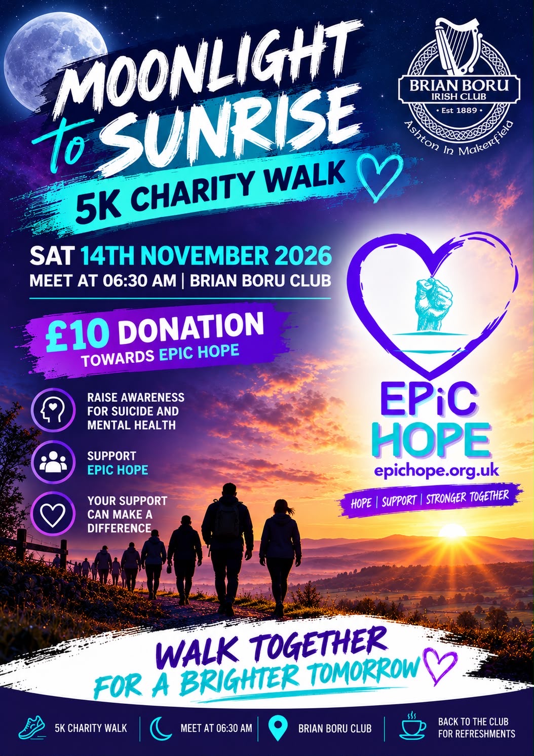 Moonlight to Sunrise 5k Charity Walk