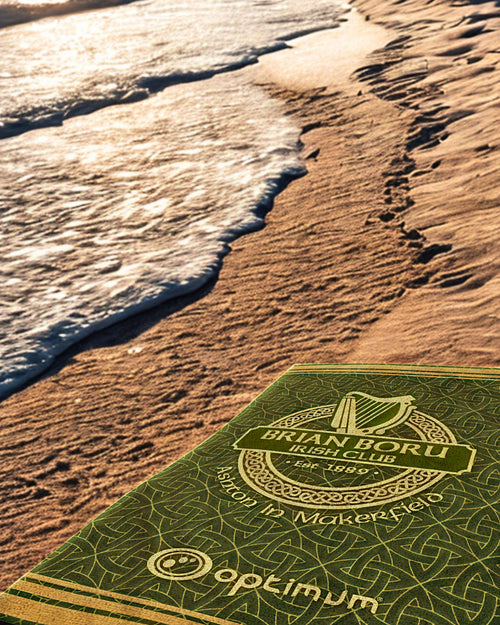 Green Celtic BB Beach towel. 