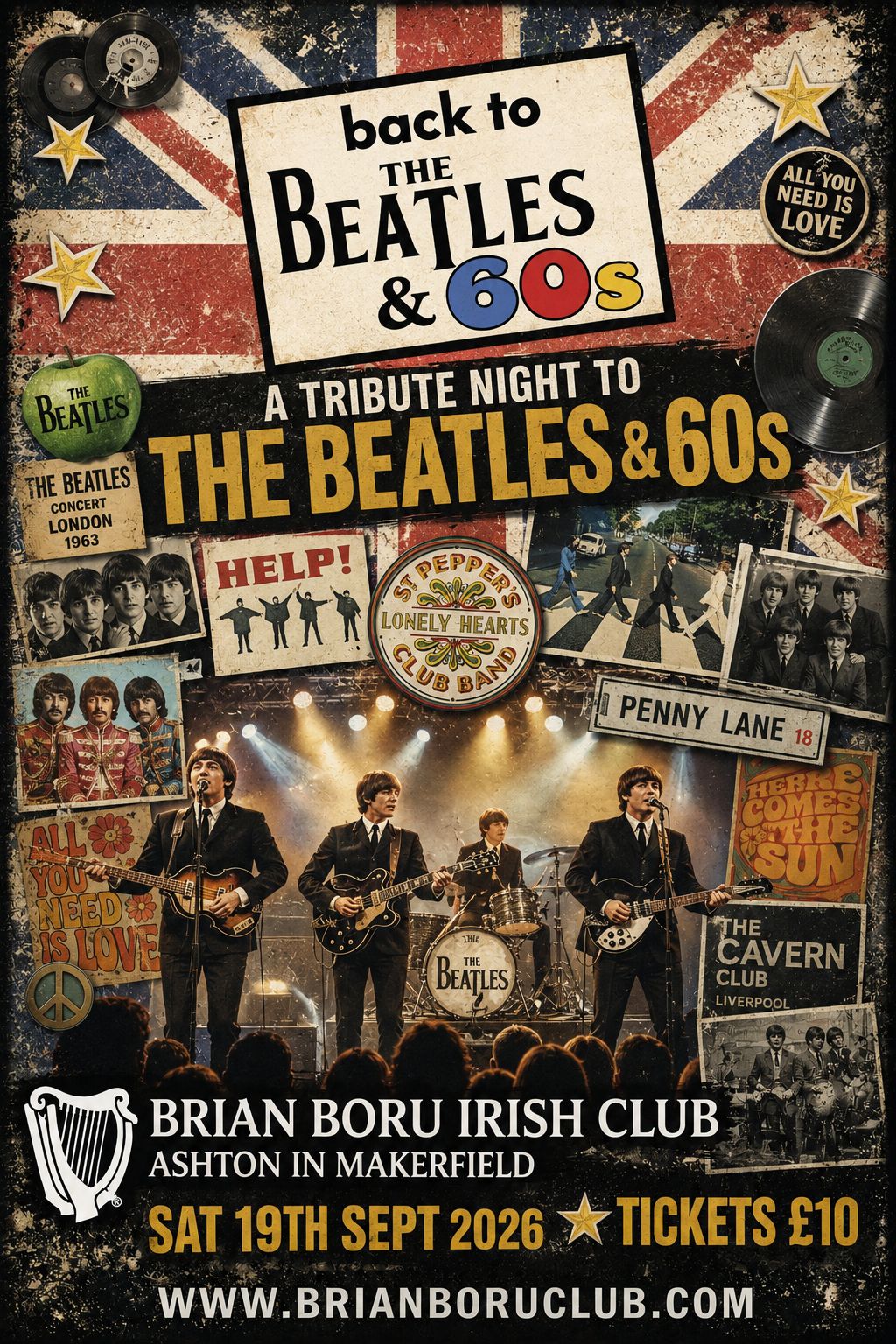 Back to the Beatles & 60's night – Brian Boru Club
